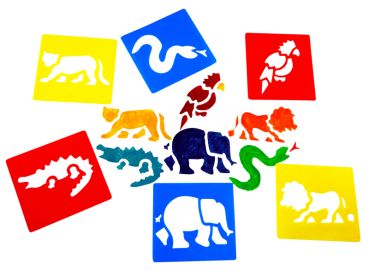 Stencil Washable Jungle