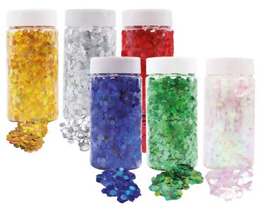 Glitter 6mm 200g grün
