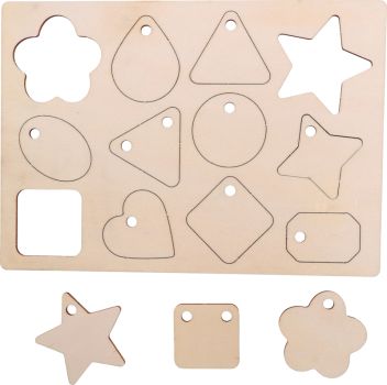 Wooden Christmas Pendants 36 pcs