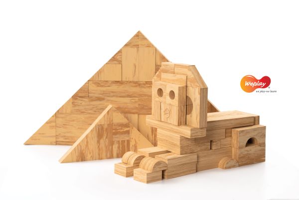 Softwood blocks 152 pcs