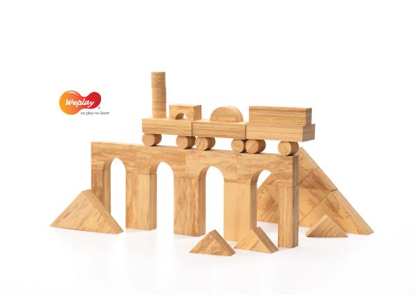 Softwood blocks 152 pcs