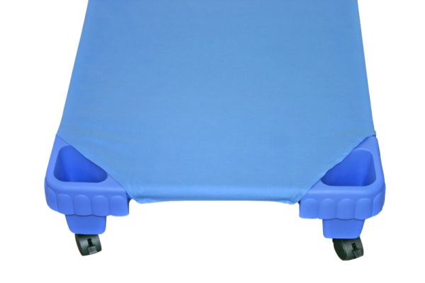 Fitted sheet blue, 130 cm
