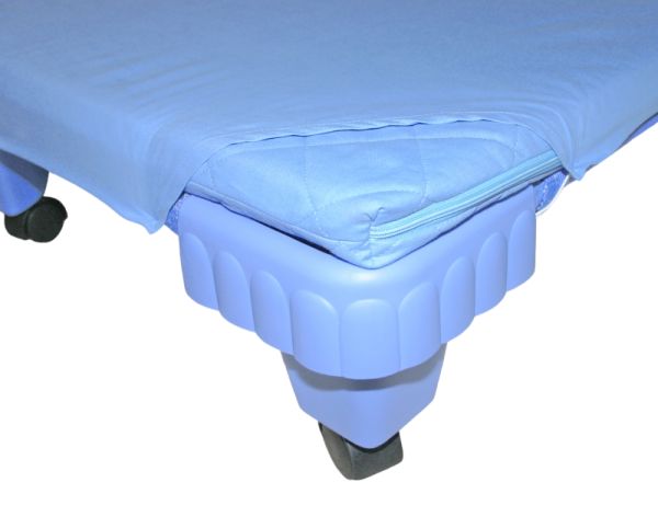 Fitted sheet blue, 140 cm