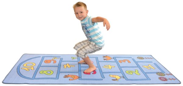 Teppich Hüpfespiel