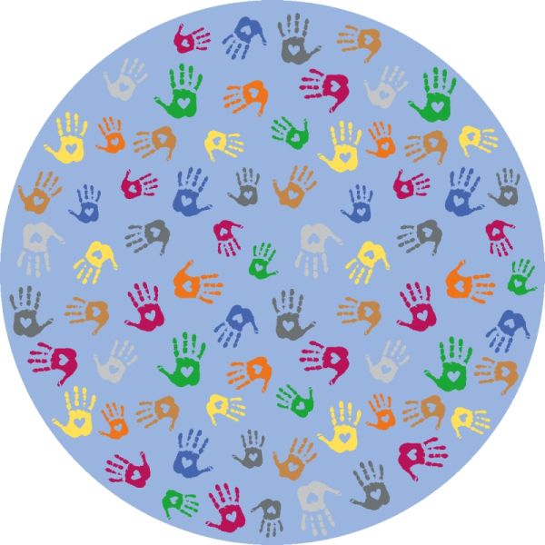 Carpet hands round 200 cm