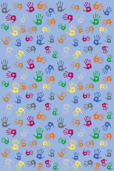 Carpet hands rectangle 300 x 200 cm