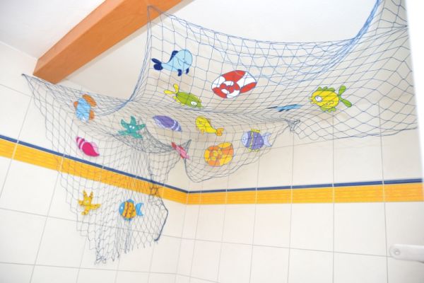 Fishing net blue