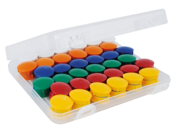 Magnet pins 21 mm in the box set of 72