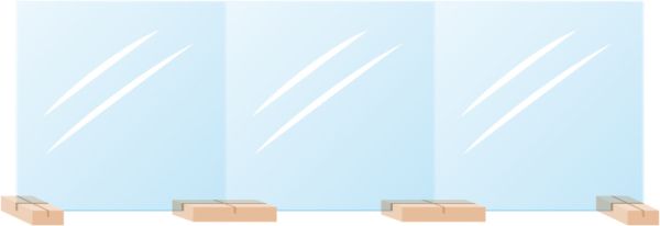 Hygiene wall triple