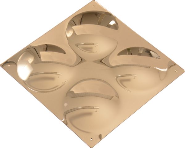 Coloured Convex Mirrors 33x33 cm set of 4