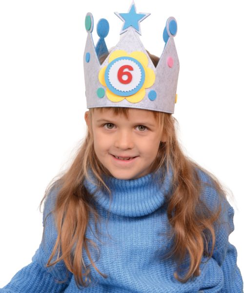 Geburtstagskrone blau