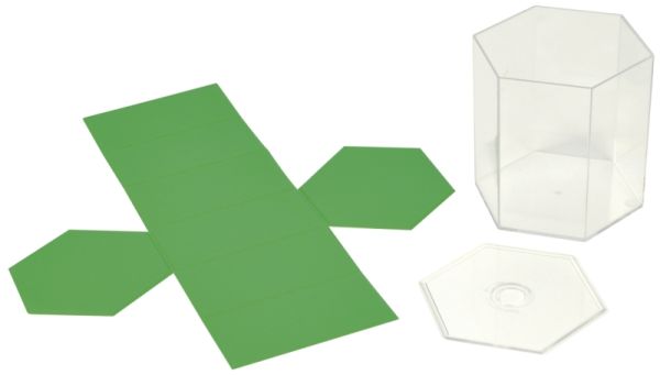 Geometric shapes with inlay