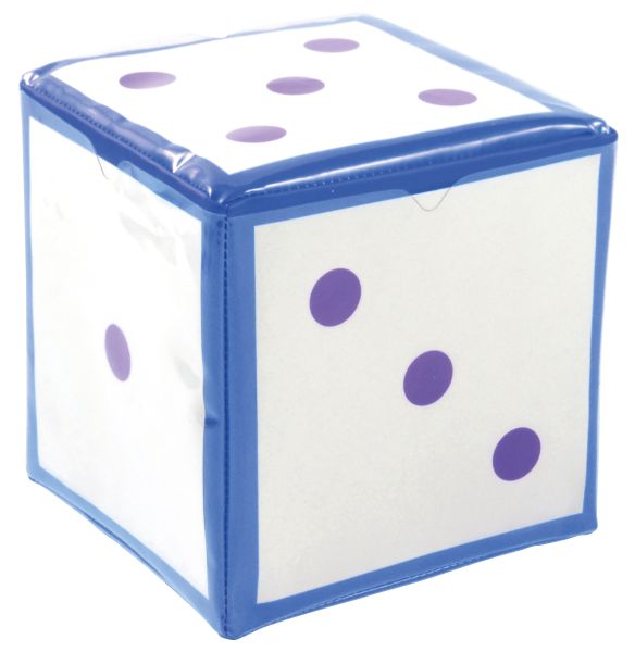 Cube with pockets blue