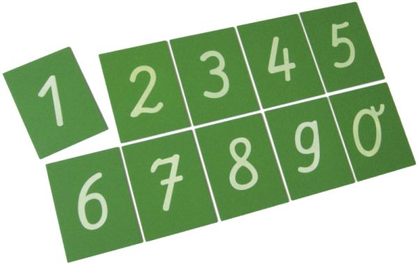 Sandpapierziffern 0-9