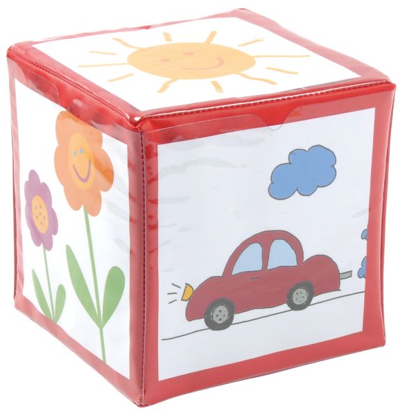 Cube with pockets red