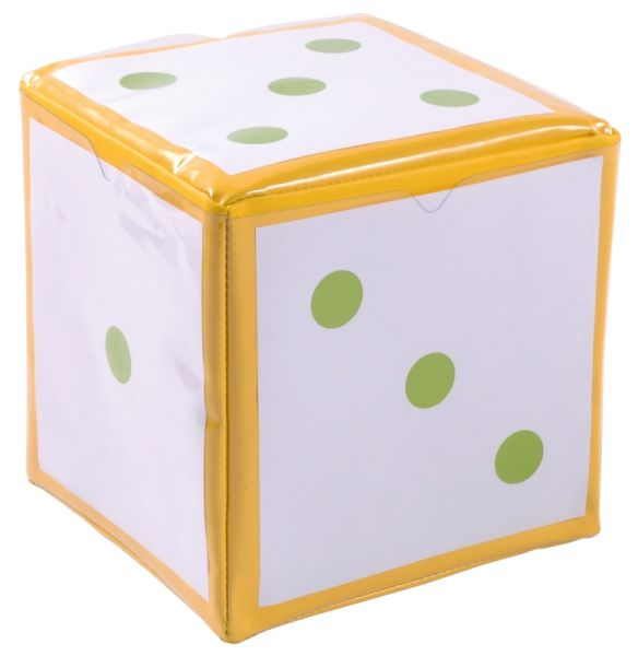 Cube with pockets yellow