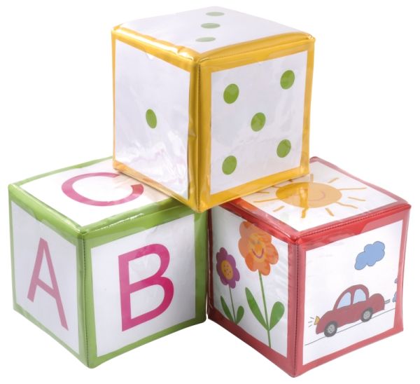Cube with pockets yellow