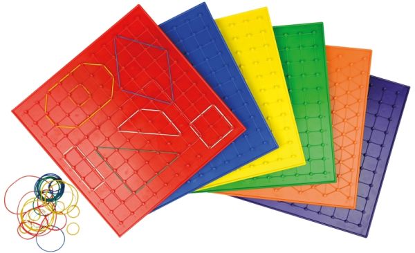 Geometrical board, set of 6, 23 cm