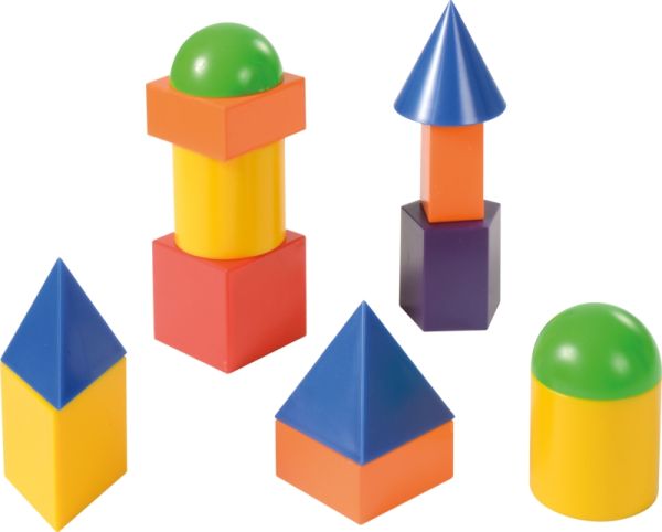 Geometric Shapes coloured 36 pcs