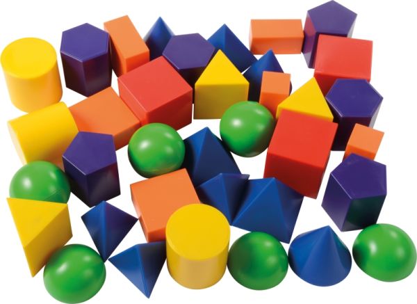 Geometric Shapes coloured 36 pcs