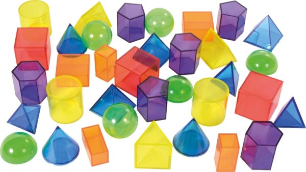 Geometric Shapes transparent 36 pcs