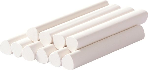 Chalk triangular white 10 pcs