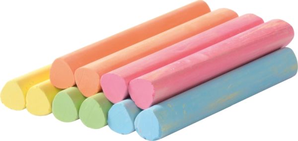 Chalk Triangular coloured 10 pcs