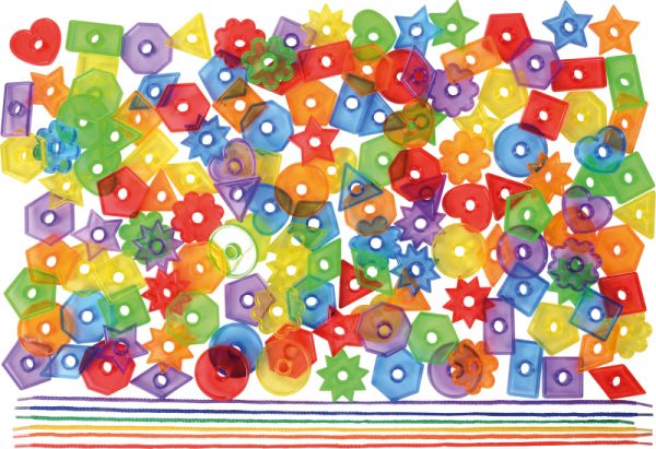 Threading Buttons 144 pcs with 6 strings