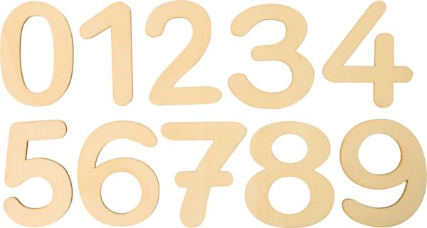 Wooden number 0