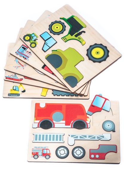 Magnetic puzzle transport set of 6