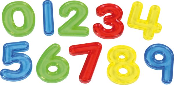 Clear Numbers 30 pcs