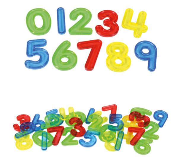 Clear Numbers 30 pcs