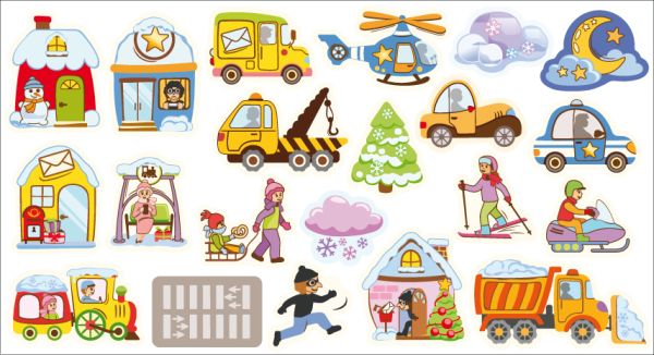 Figures for Mega Magnetic Board Winter