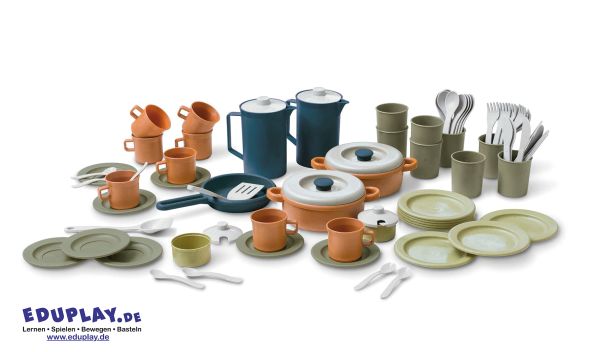 Green Eco Kaffee und Ess-Set 79 Teile
