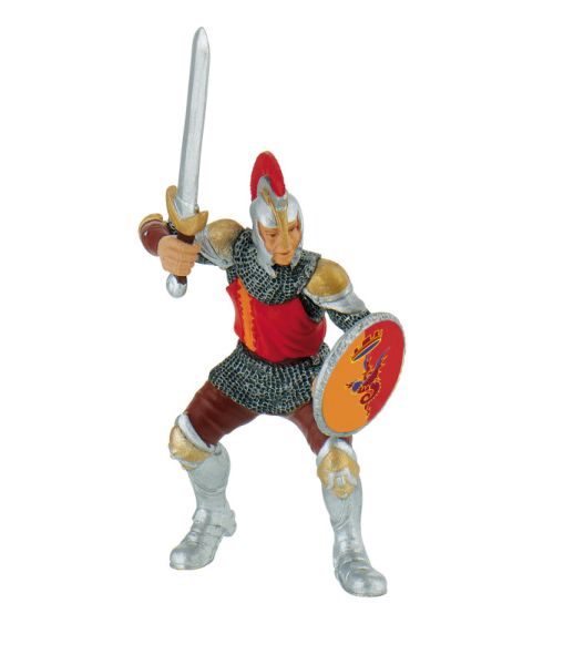 Schwertkämpfer rot Spielfigur