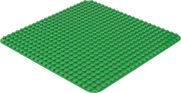 Klemmbaustein-Set Junior Bauplatten 24x24 Noppen 2 Stück Grün