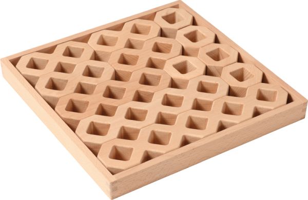 Holzbaukasten Wabe