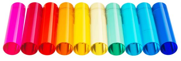 Acrylic Cylinders 10 x 2.5 cm set of 10