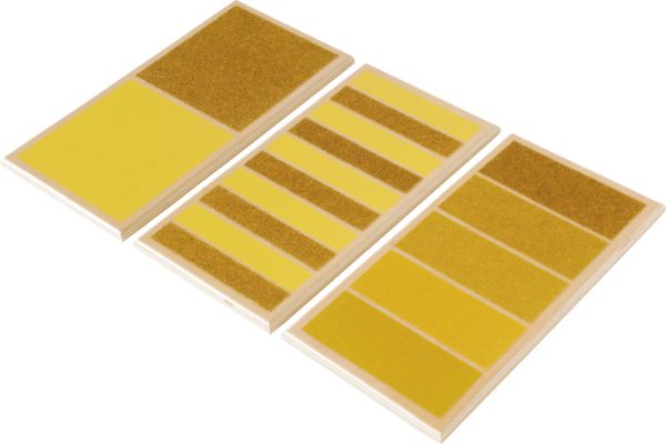 Montessori Tastbretter rau-glatt 3 Stück