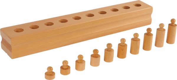 Montessori Block mit Zylindern Set 4