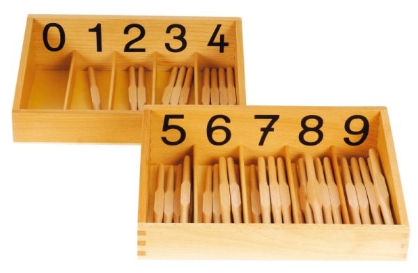 Montessori Spindle Boxes 0-9