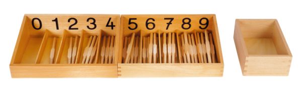 Montessori Spindle Boxes 0-9