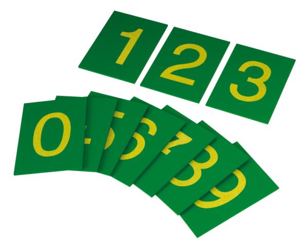 Montessori Sandpapier Ziffern