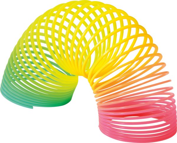 Colourful rainbow spring, set of 10