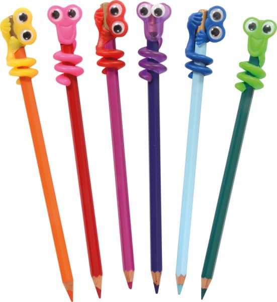 Monster pencil top, set of 12