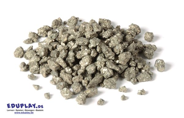 Pyrites in organza bag