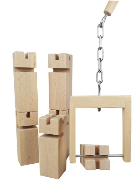 Froebel tower building game