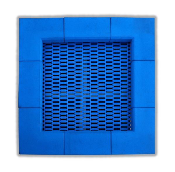 Trampolin 142 cm eckig Bodeneinbau