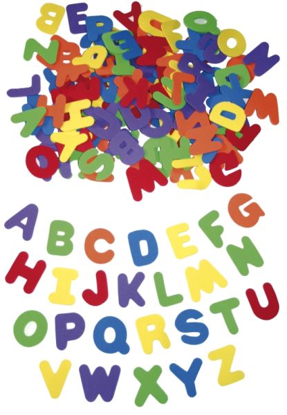 Foam letters big-sized