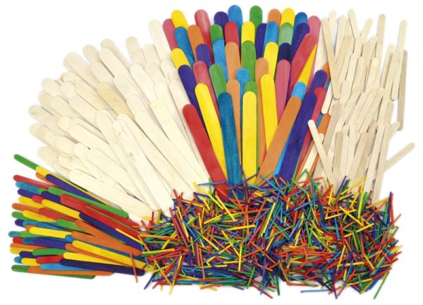 Woodensticks different styles, Set of 1200